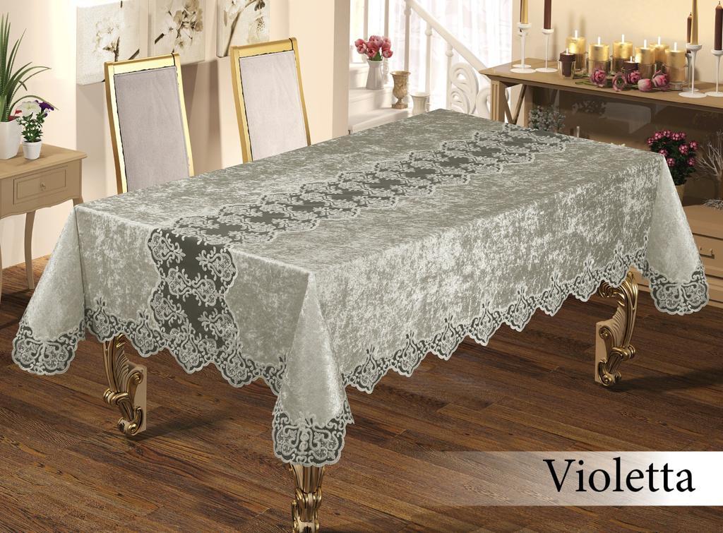 

Скатерть Велюр в PVC Maison Royale 160x350 Violetta Grey