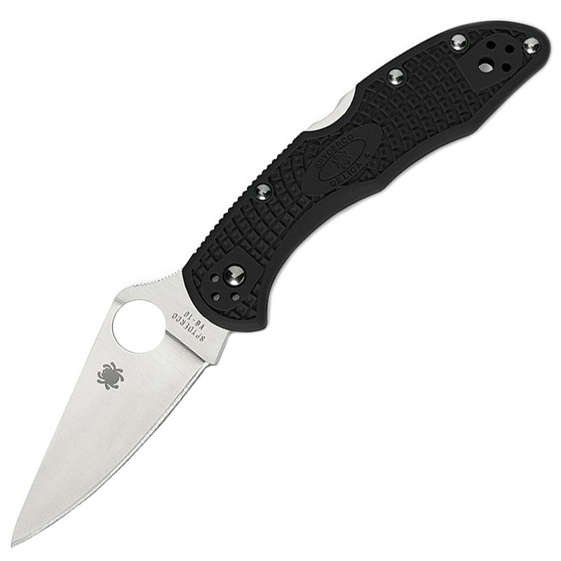 

Нож складной Spyderco Delica 4 (длина: 181мм, лезвие: 73мм), черный