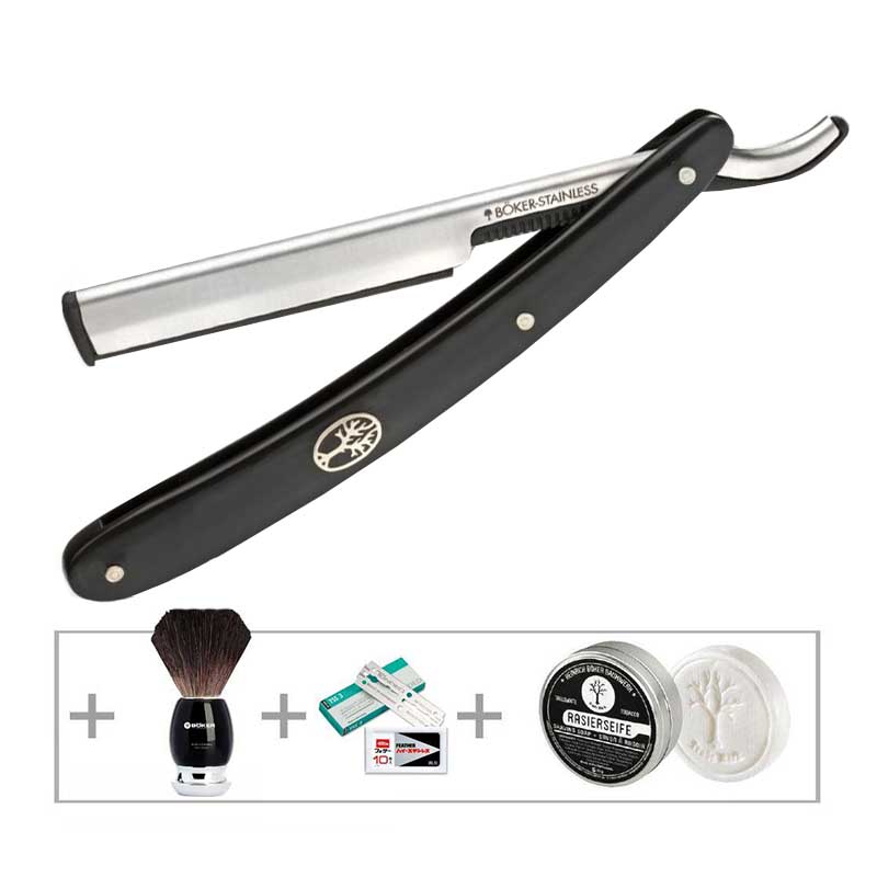 

Набор для бритья Boker Gift Set Barberette Black (длина: 240мм)