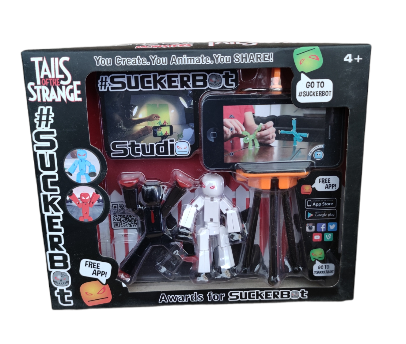 

Набор фигурок Стик Бот для анимационного творчества StikBot со штативом для съёмки 2 человечка