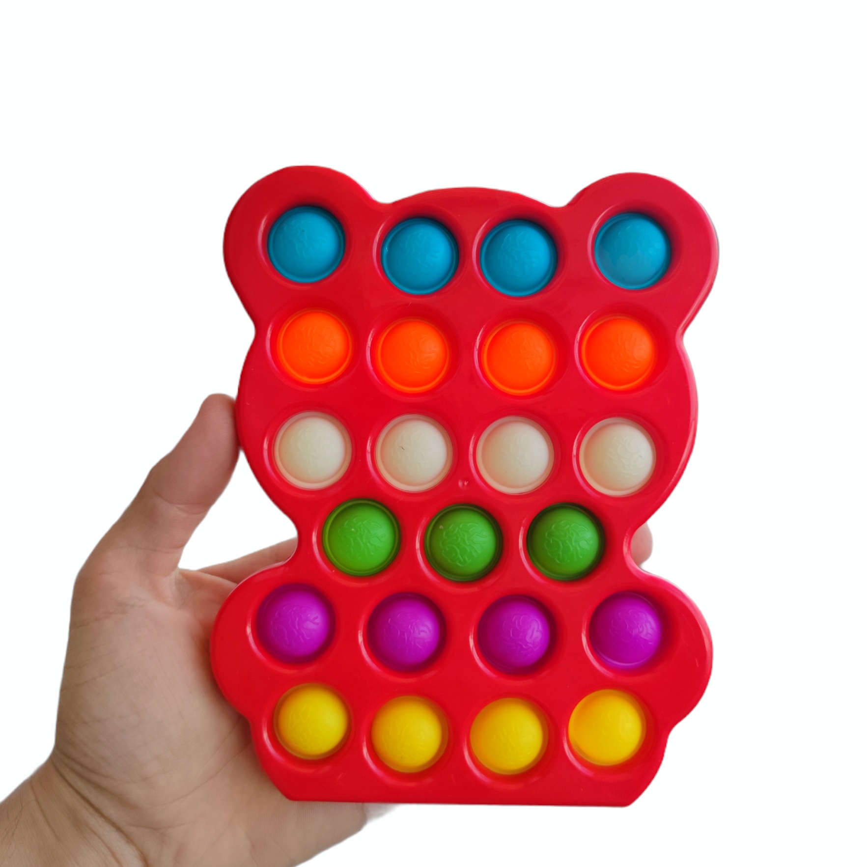 

Сенсорная игрушка Большой Мишка 16 см Simple Dimple поп ит антистресс симпл димпл pop it 142.12.51