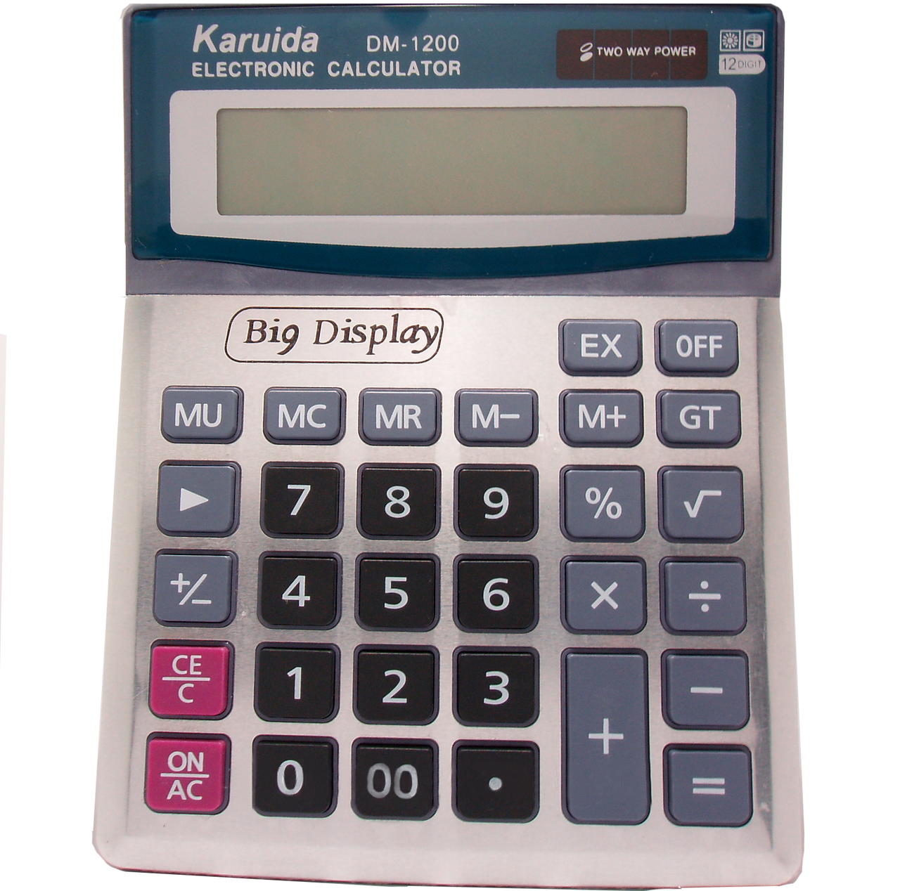 

Калькулятор настольный Karuida DM-1200V, серый