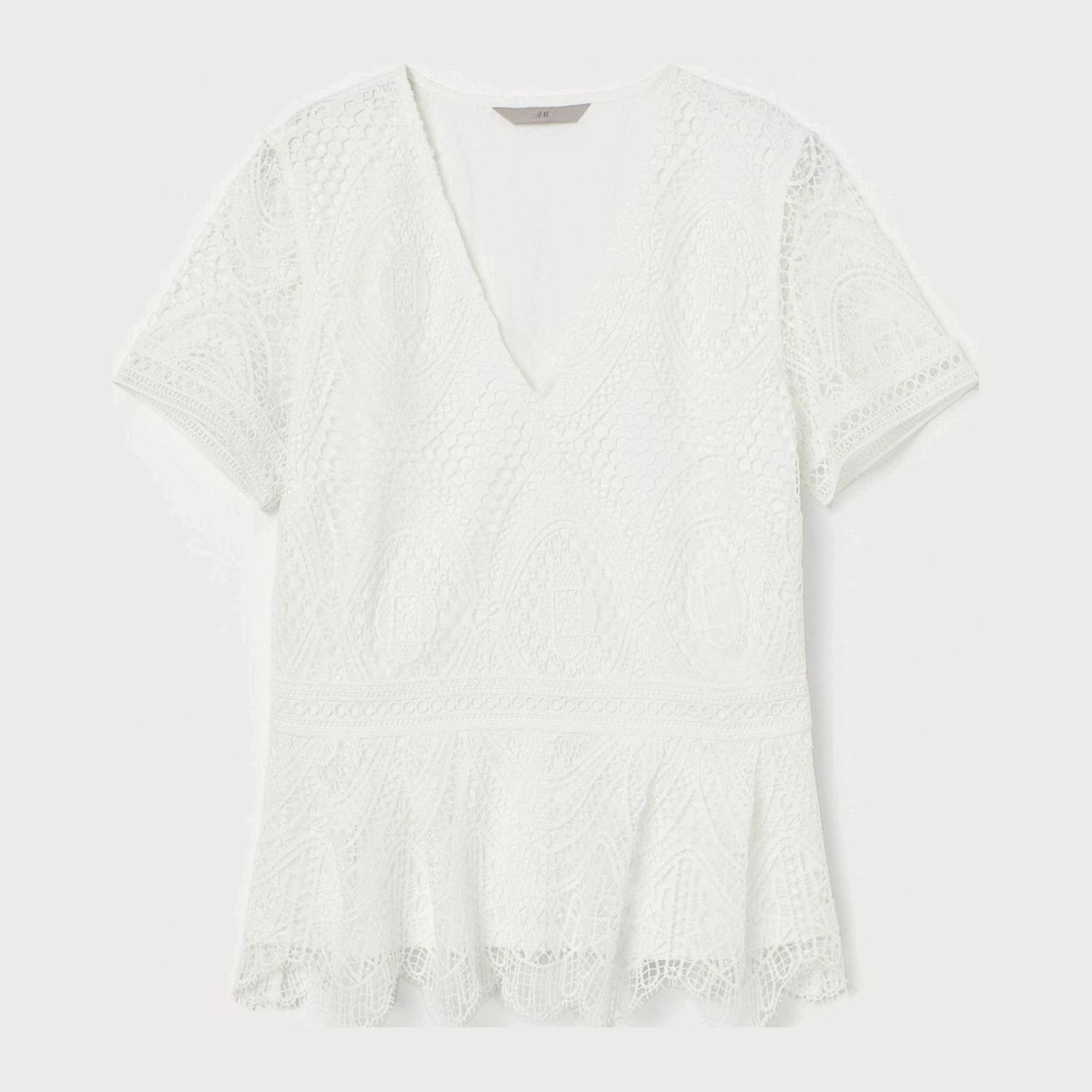 

Блузка H&M 8117731-ACTS S Белая