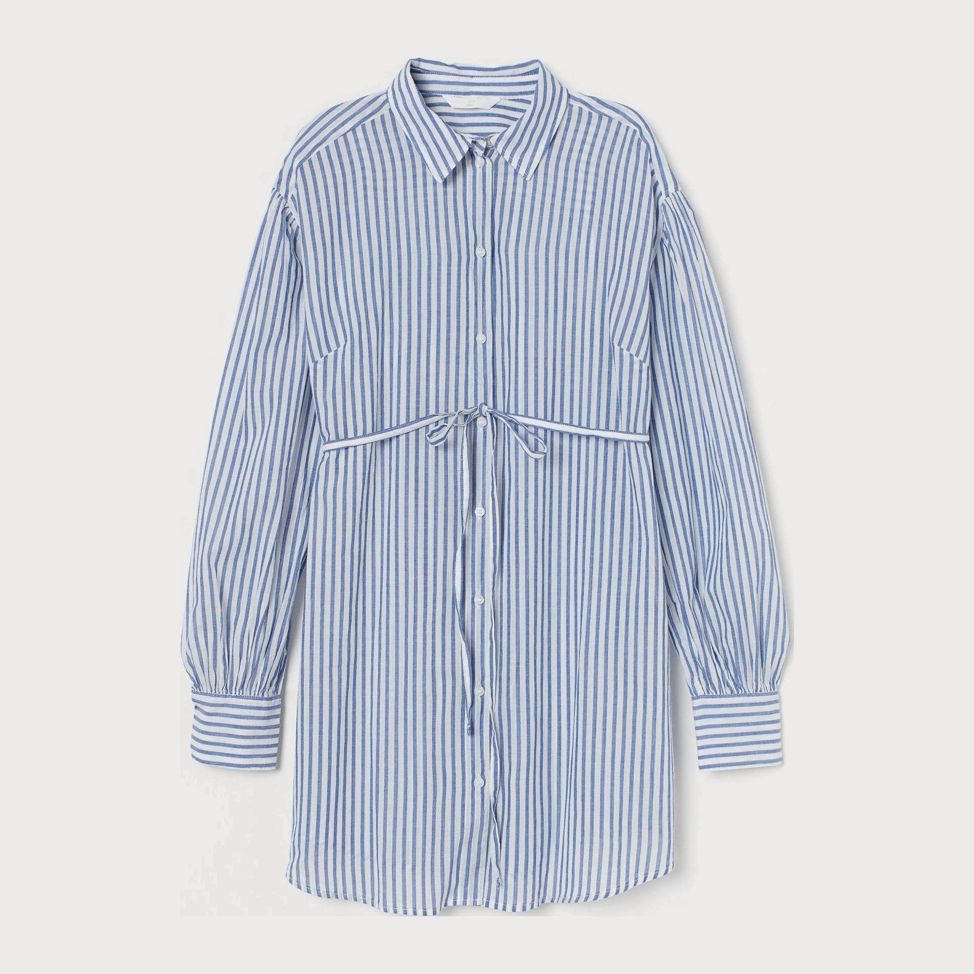 

Блузка для беременных H&M 8946762-AAVV XS Белая с синим
