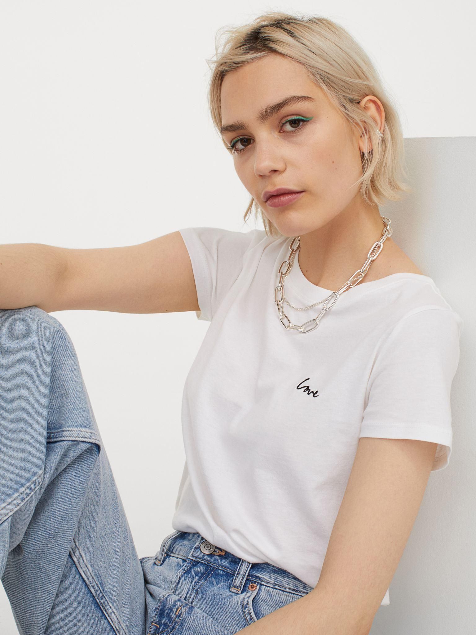 

Футболка H&M 7174902-ACTS S Белая