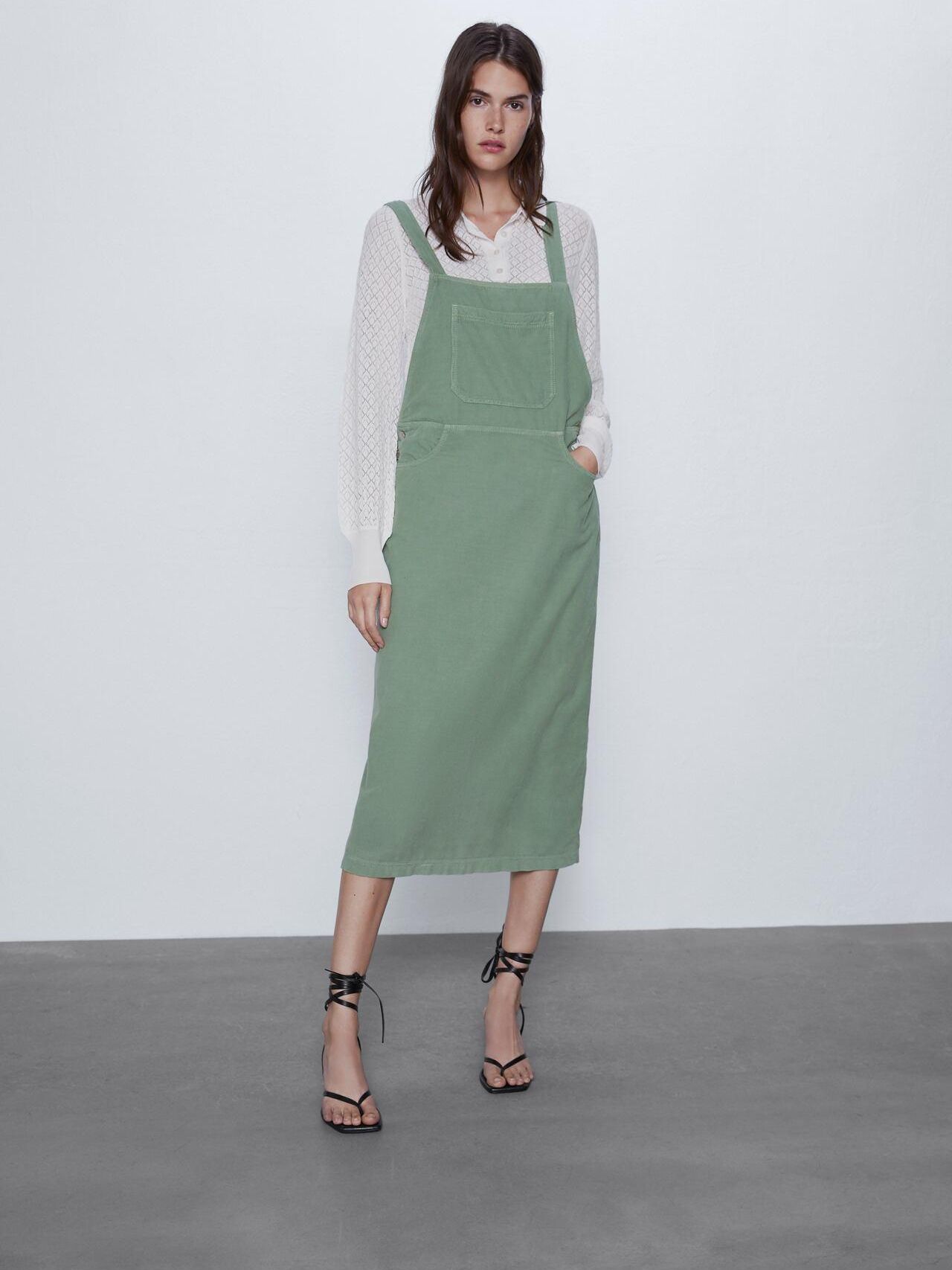 

Сарафан для беременных Zara 9632/056/500-ACUB XS Бледно-зеленый