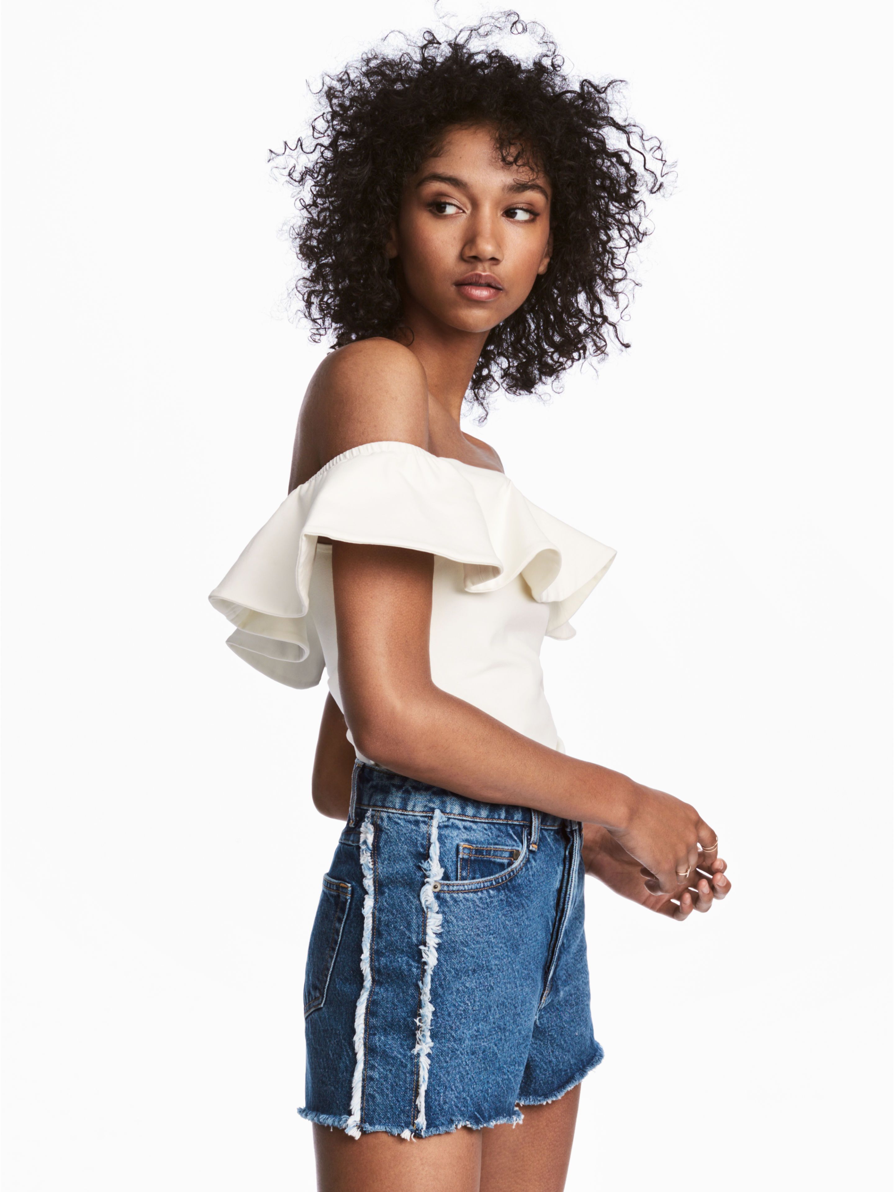 

Топ H&M 5458556-ACTS 38 Белый