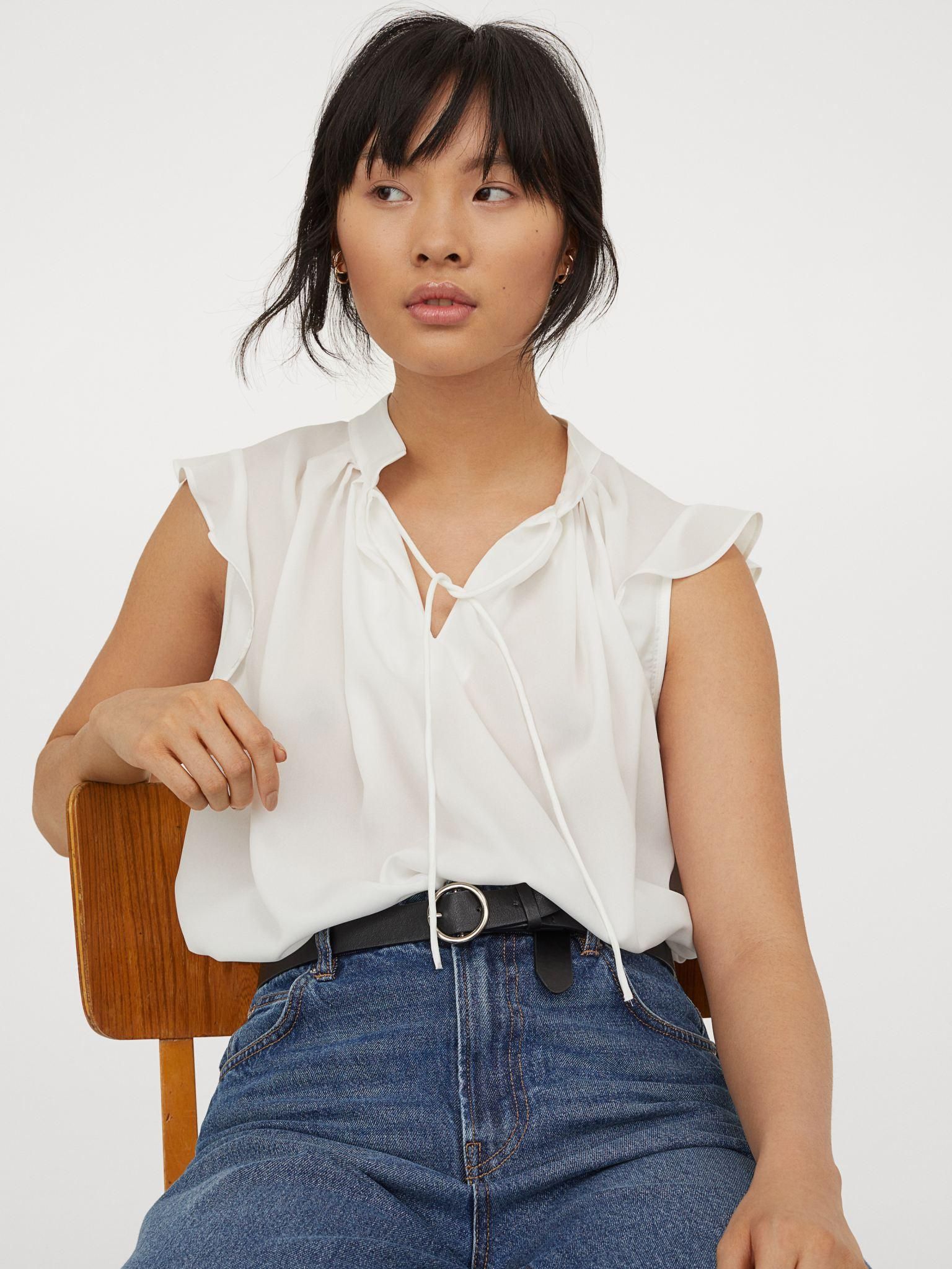 

Блузка H&M 8557351-ACTS XL Белая