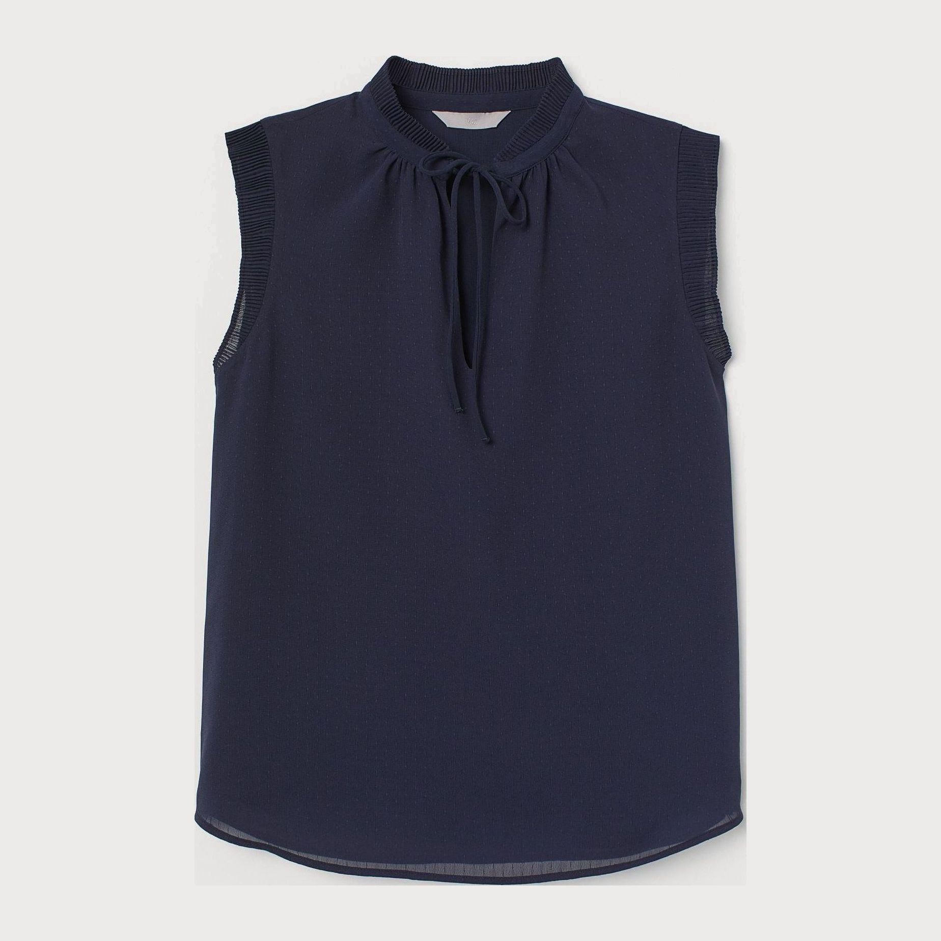 

Блузка H&M 8576901-AAQJ 36 Темно-синяя
