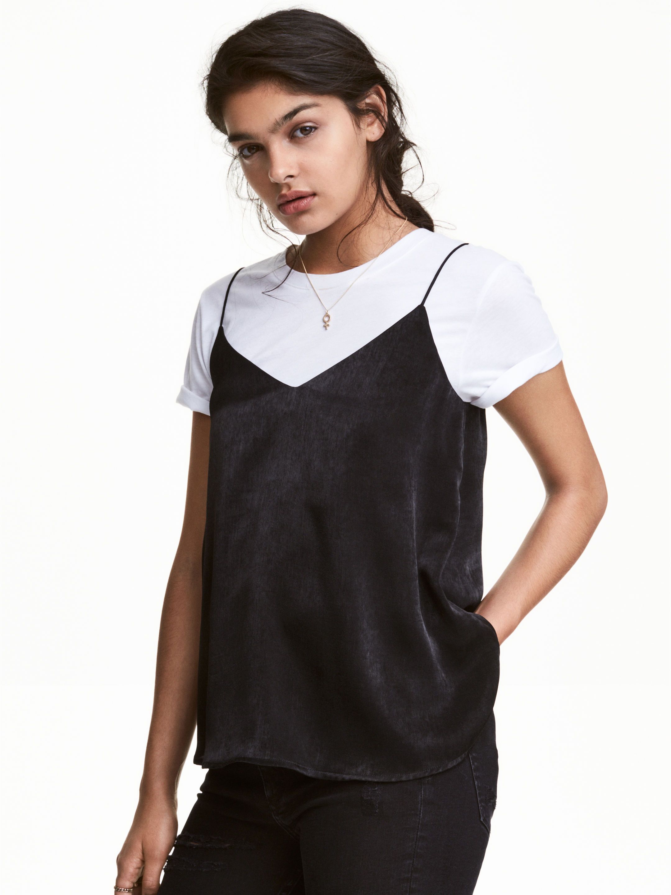 

Топ H&M 6303197-AAAD XS Черный