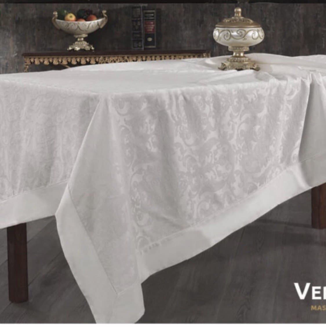 

Скатерти GRAZIE HOME Коттон 60 Полиэстер 40 Verda 160 x 260 белый