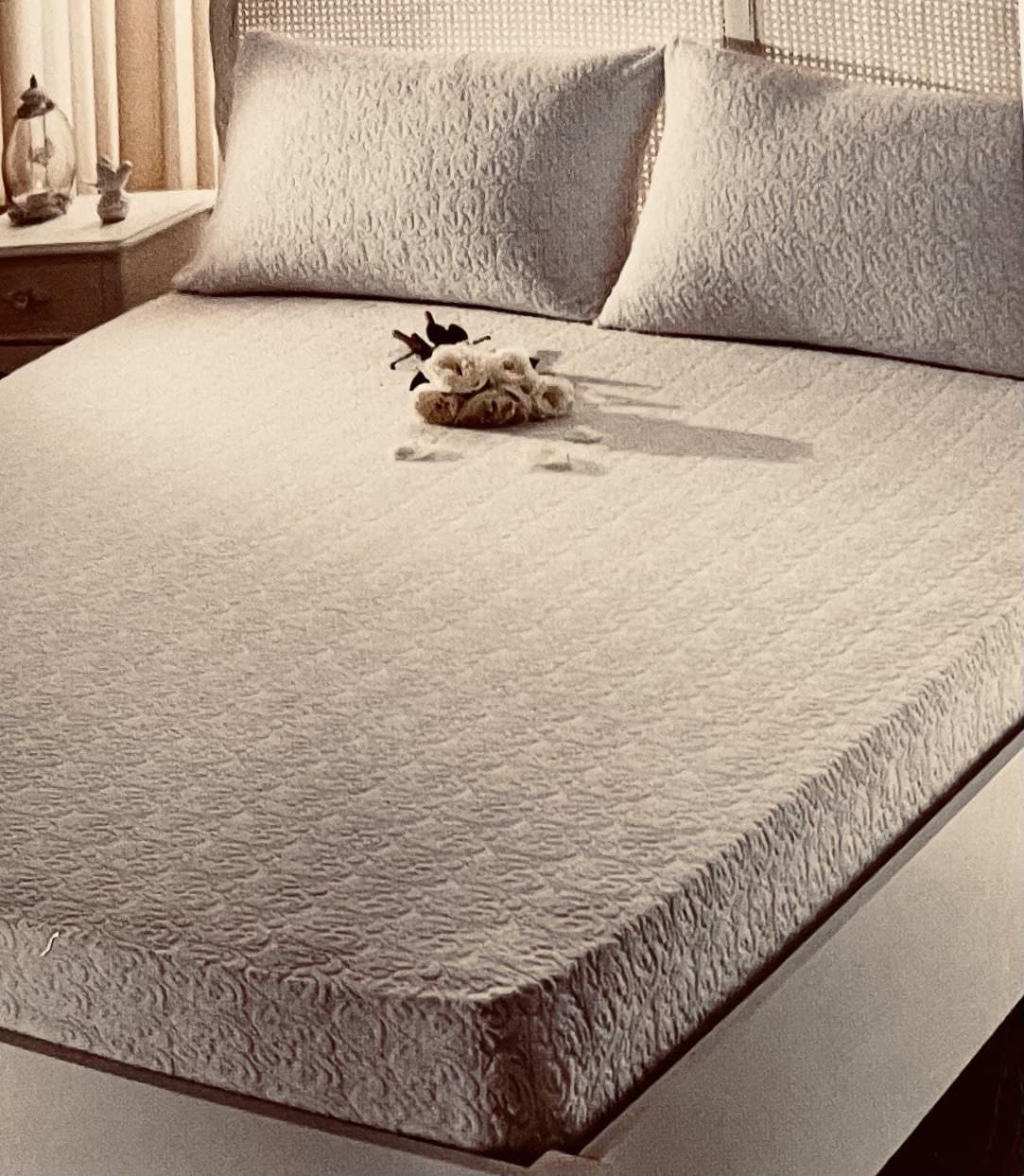 

Комплект постельного белья Tivolyo Home Коттон 80 Микрофайбр 20 Havlu 220 x 240 бежево песочный