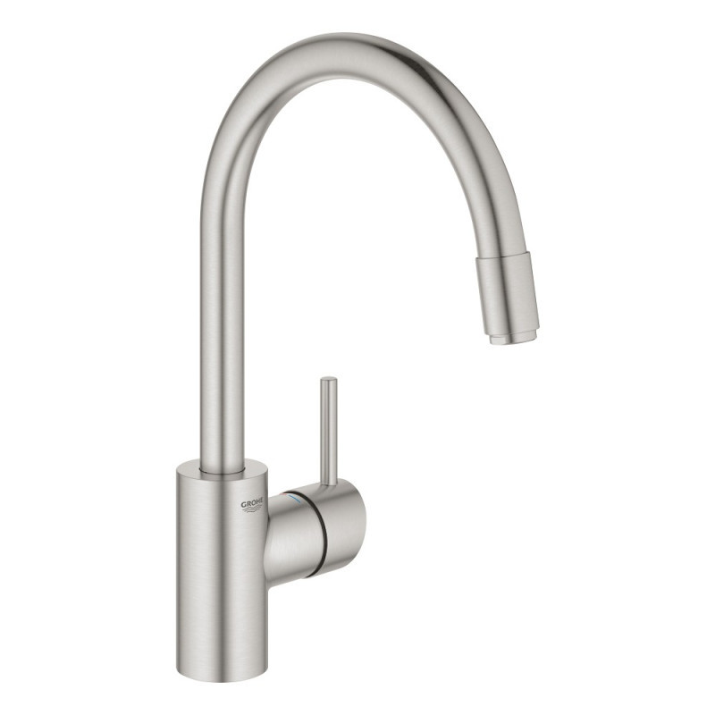 

Смеситель для кухни латунный однорычажный с выдвижным изливом Grohe Concetto 32663DC3