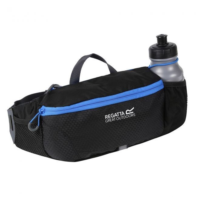 

​Поясная сумка с флягой Regatta Quito Bottle Hip Pack черная с синим