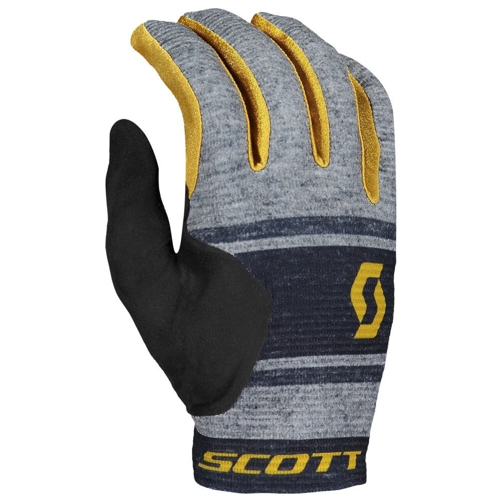 

​Велоперчатки демисезонные Scott Ridance LF (2019) dark grey-ochre yellow L