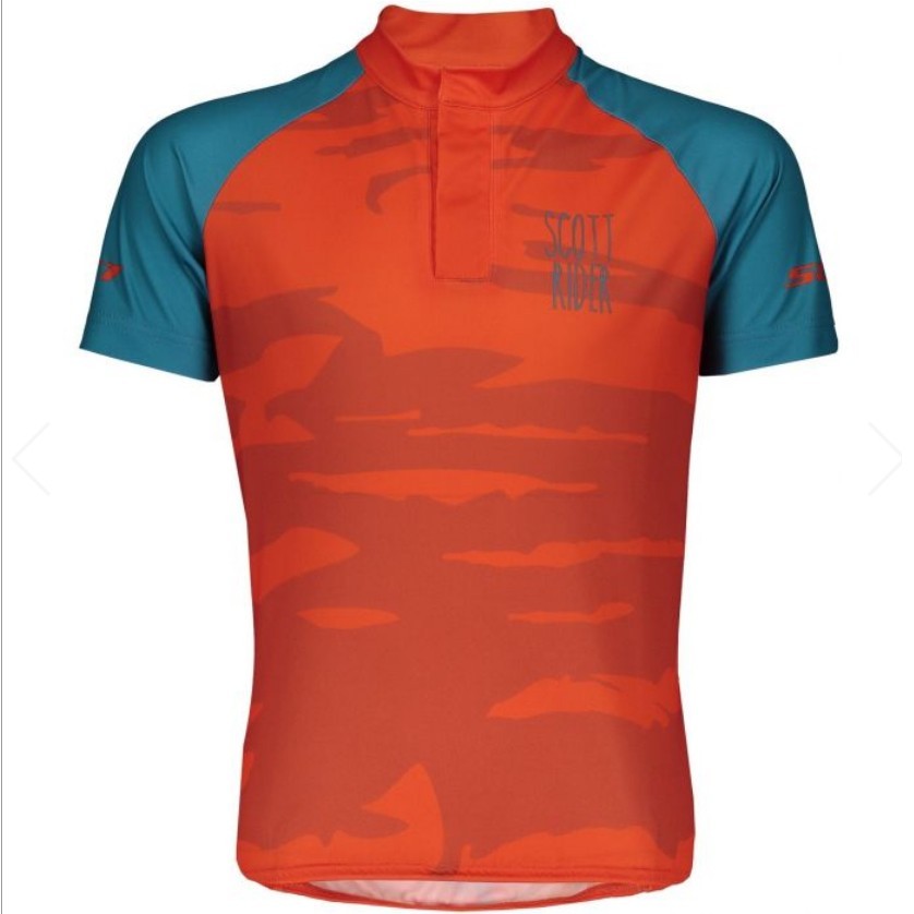 

​Велоджерси детская Scott RC Team Junior exotic orange / celestial blue L