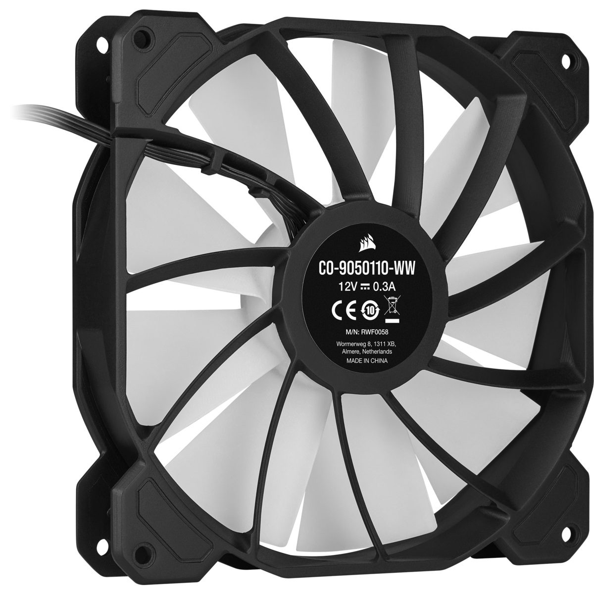 

Вентилятор Corsair iCUE SP140 RGB Elite Performance (CO-9050110-WW), 140x140x25мм, 4-pin PWM, черный