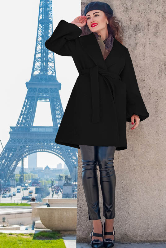 

Fashions • Пальто Sabrina Fashions 60 черный (4555-лб)