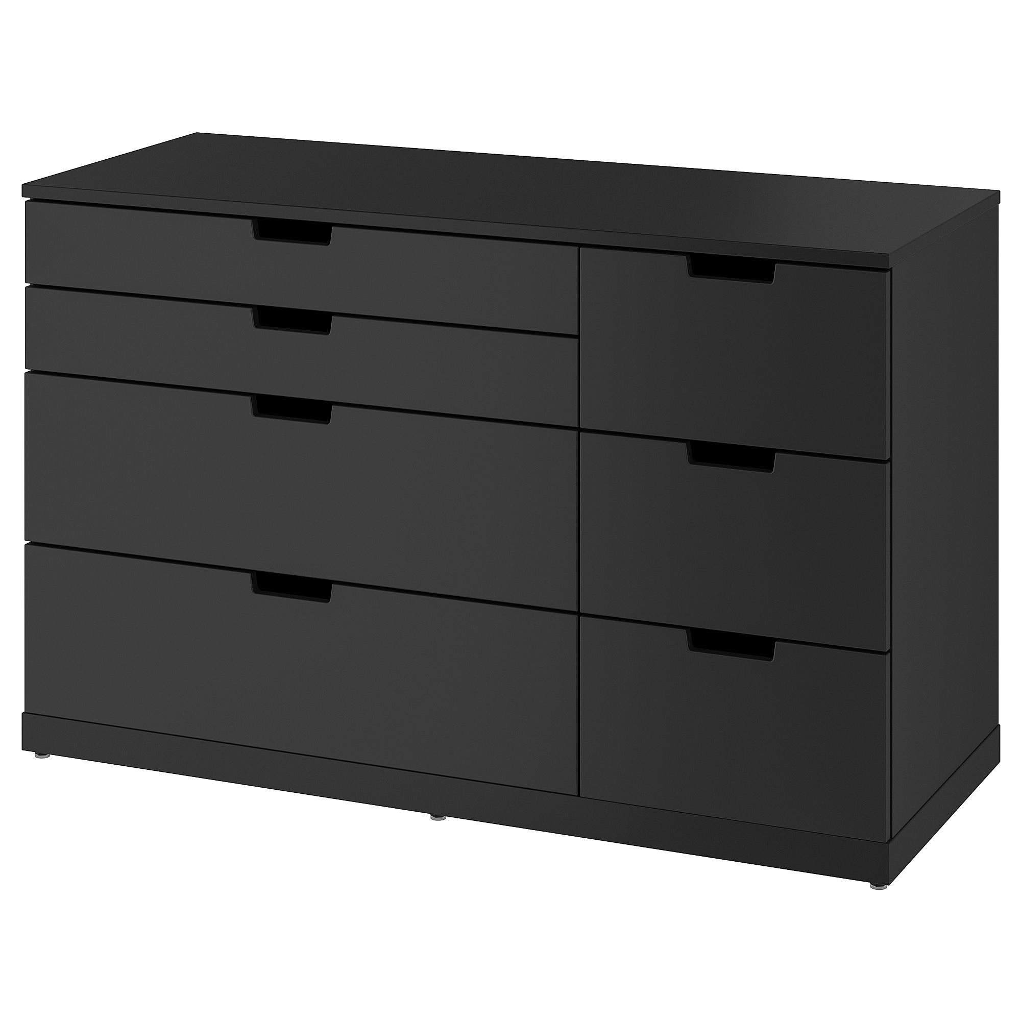 

Комод с 7 ящиками IKEA НОРДЛИ антрацит 993.840.80