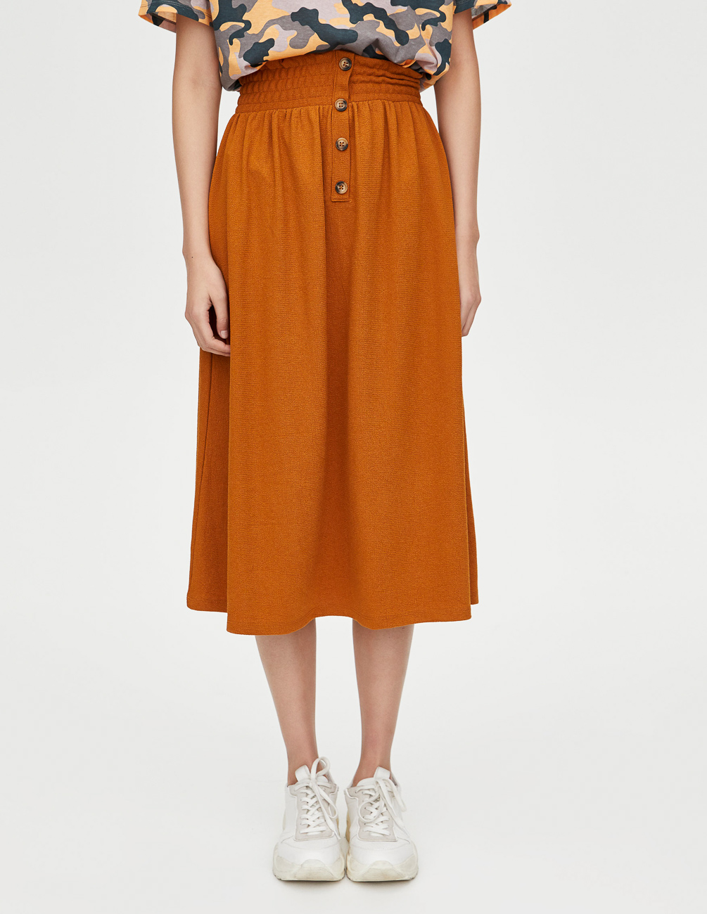 

Юбка PULL & BEAR Ж1065715 (9398/378/745) цвет коричневый S