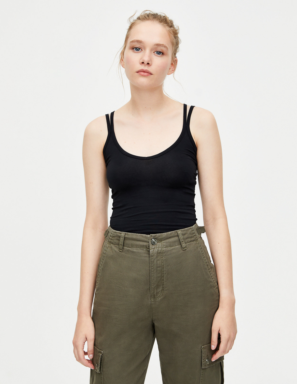 

Майка PULL & BEAR Ж1065770 (9230/334/800) цвет черный, Майка PULL & BEAR Ж1065770 (9230/334/800) цвет черный M