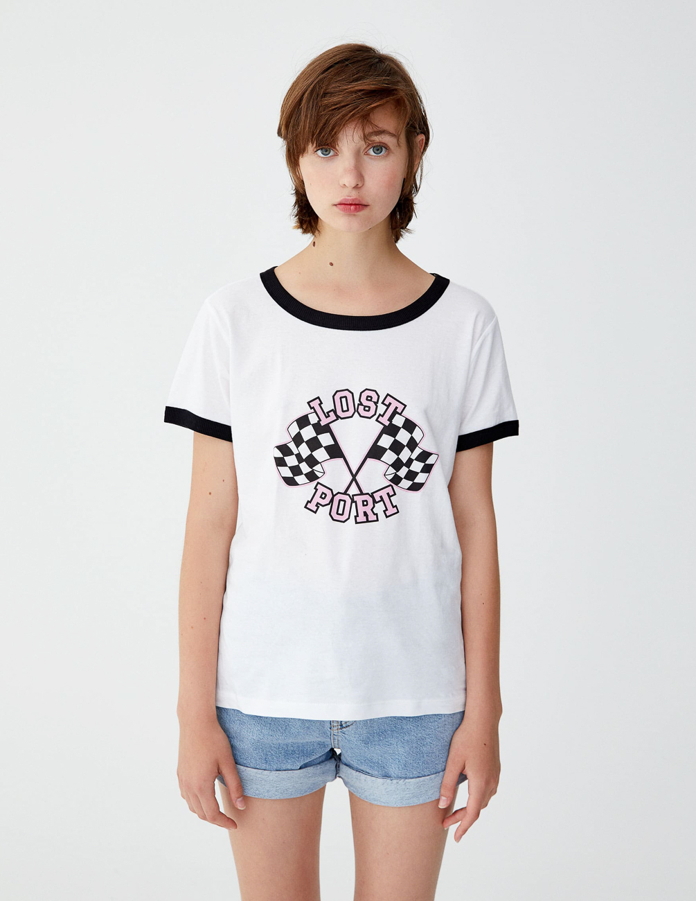 

Футболка PULL & BEAR Ж1066377 (9231/377/250) цвет белый XL