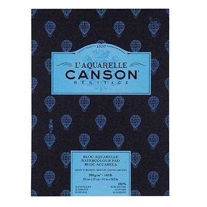 

Альбом для акварели Canson Heritage грубое зерно 300гр 21х31см 12 листов (0720-020)