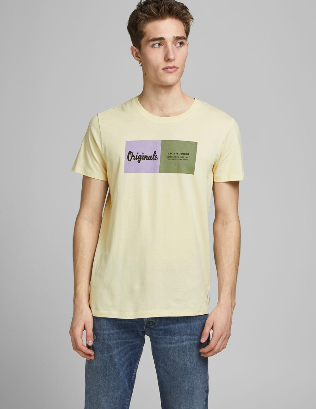 

Футболка JACK&JONES М0111071 цвет желтый L