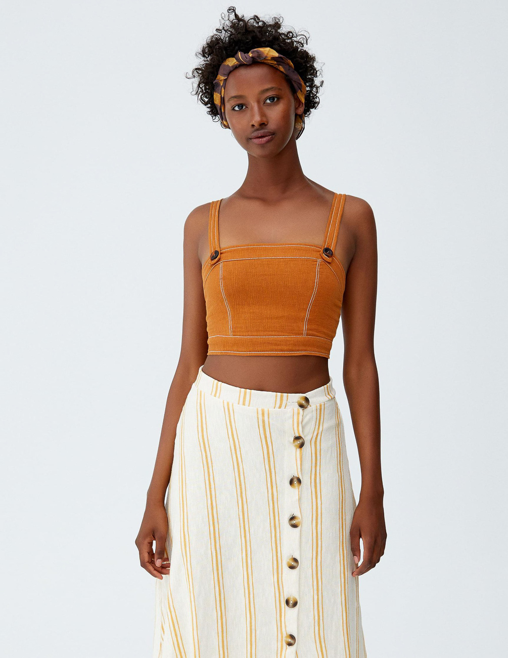 

Топ PULL & BEAR Ж1066499 (9471/366/305) цвет коричневый S