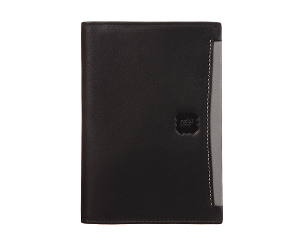 

Документница Buono Leather Black+Grey (02-4998)