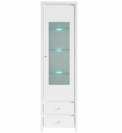 

Сервант BRW Кристина REG1W2S 56х200,5х40,5 белый