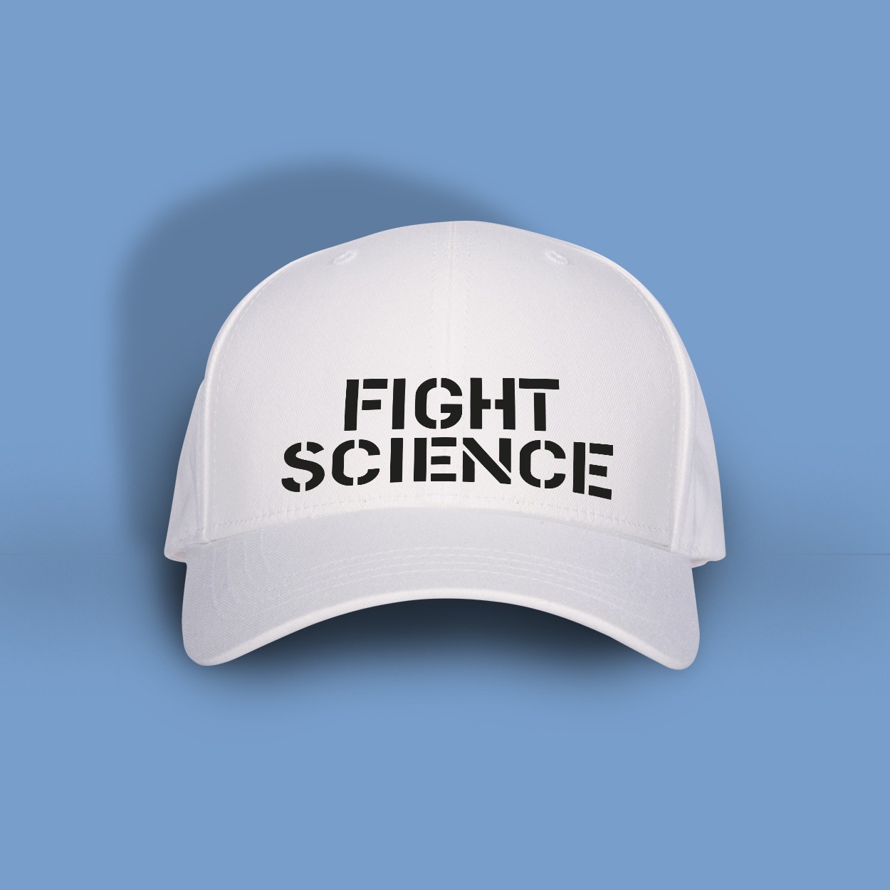 

Кепка з написом Just Print It Fight science, біла