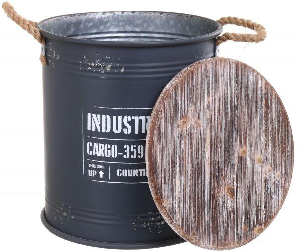 

Бочка для хранения или декора CARGO 35Х39,5 см Черный