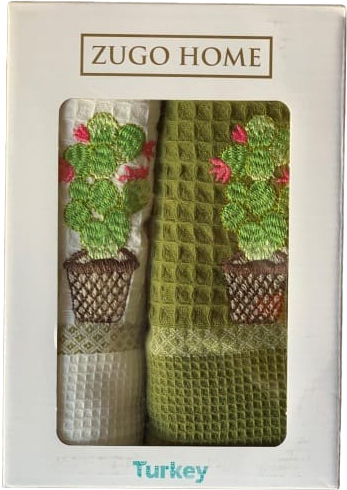 

Набор кухонных полотенец Zugo Home Curly Cactus V1 40x60 2 шт (ts-02051)