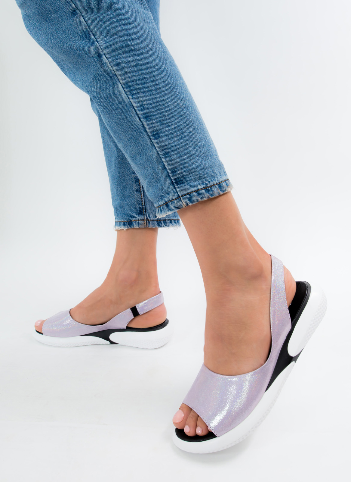 

Босоножки женские TEONA TD 19162 бензин фиолетовые/сиреневые 37