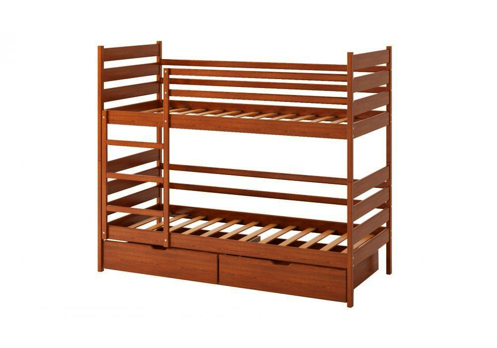 

Кровать двухъярусная Camelia Ларикс из массива дуба 90х200 цвет яблоня