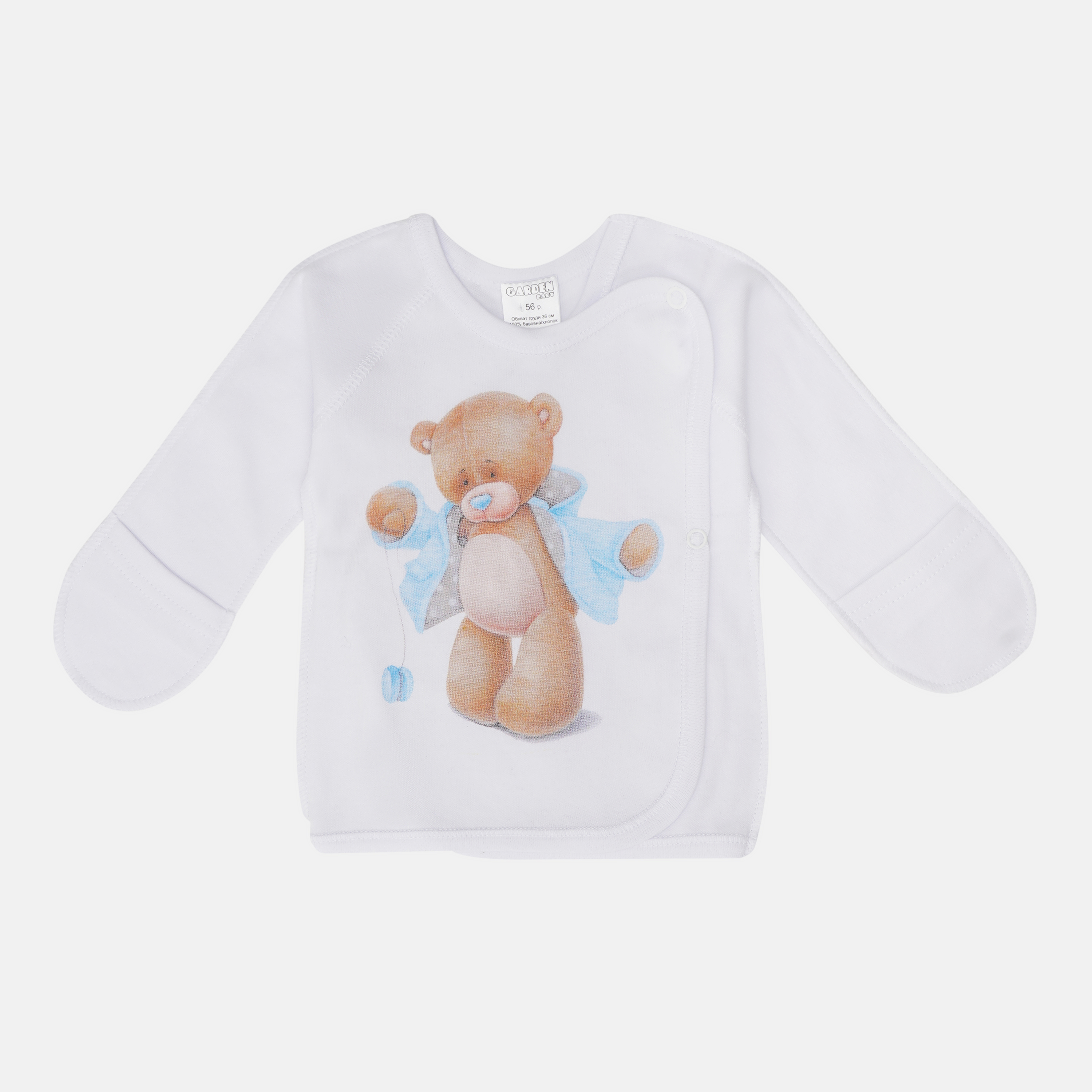 

Распашонка Garden Baby Медвежонок 18156-02 56 см Белая