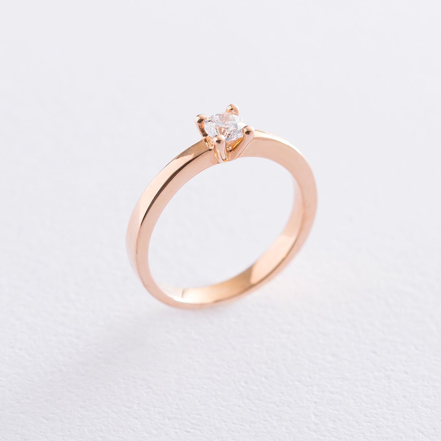 

Помолвочное кольцо в красном золоте (куб. цирконий Swarovski) к06225 Оникс 17