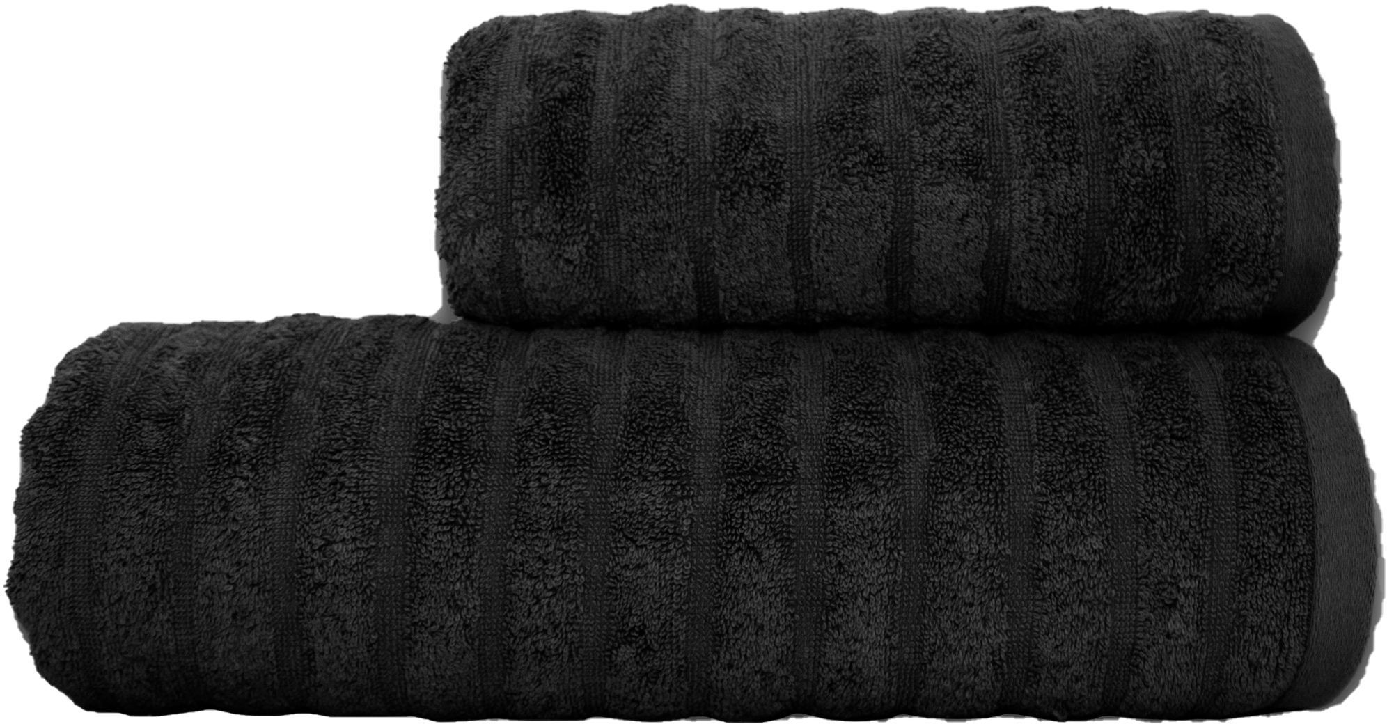 

Полотенце хлопковое Romeo Soft Dalga 100х150 Черное