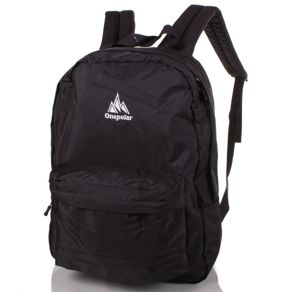 

Мужской городской рюкзак (W1611-black) Onepolar 31х39х19 см Черный 000157345