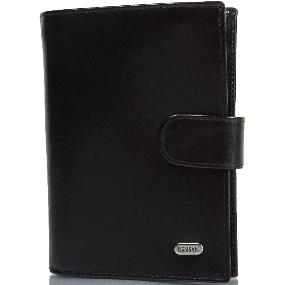 

Мужское кожаное портмоне (SHI072-1GL) Desisan 10,5х14х3 см Черный 000157697