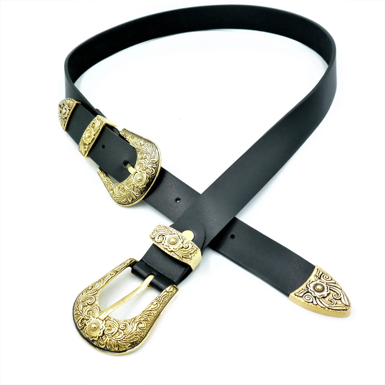 

Женский ремень Weatro 100-110х3,5 см Черный 000158961