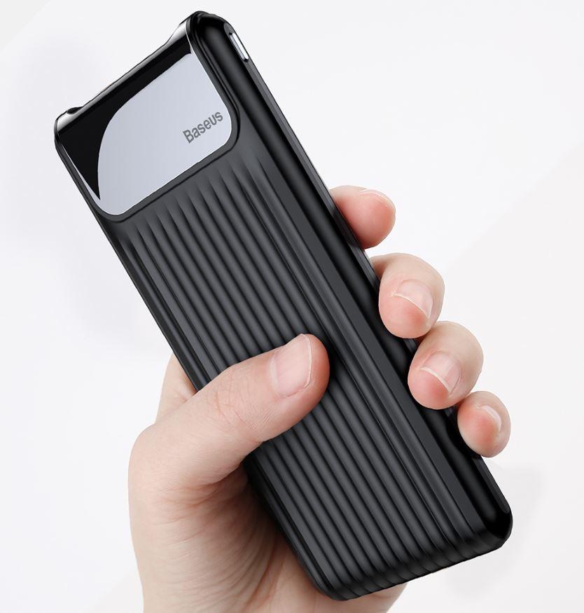 

Портативное зарядное устройство Baseus Thin QC 3.0 10000mAh Power Bank быстрая зарядка Черный