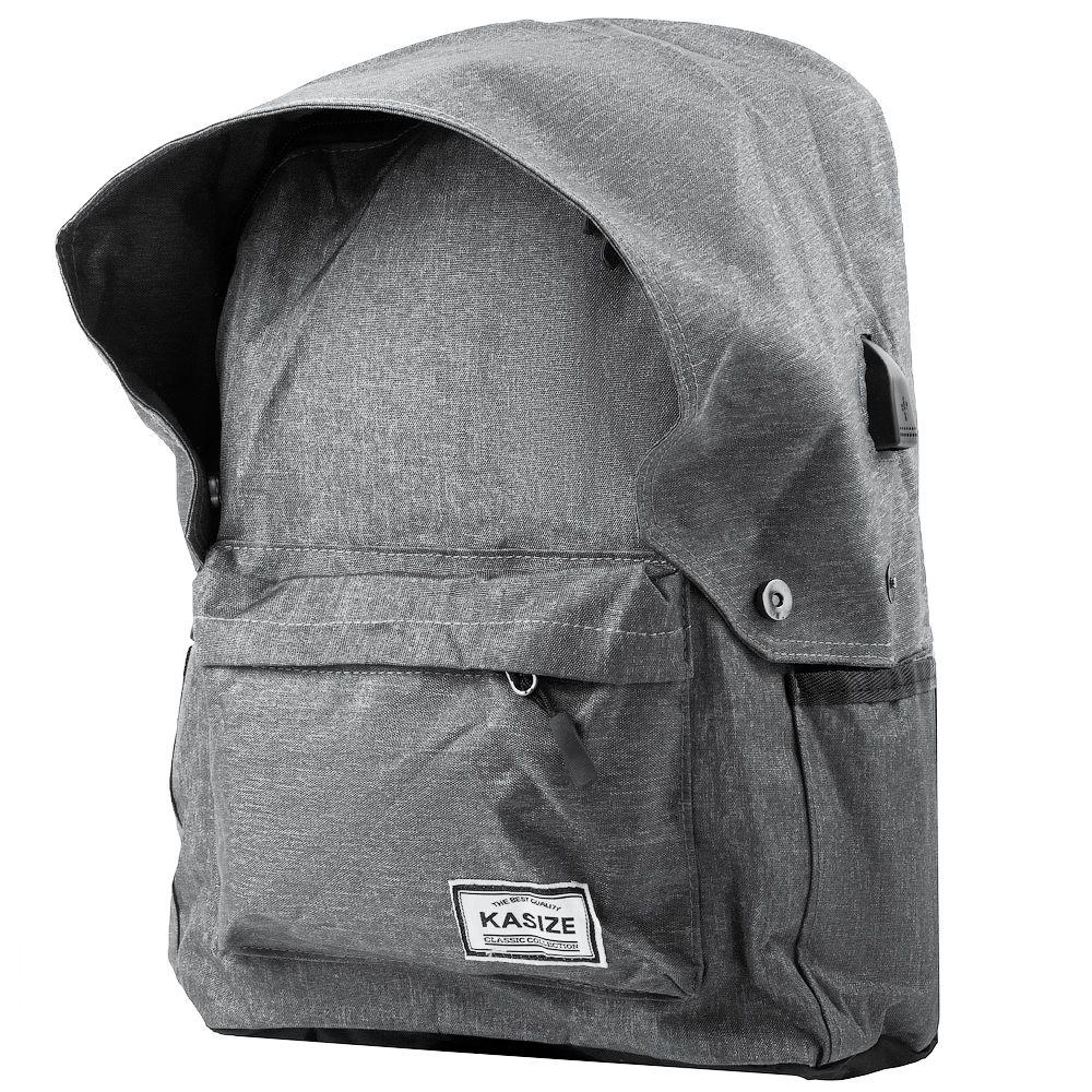 

Мужской смарт-рюкзак (4DETBI3215-9) Valiria Fashion 28,5х40х15 см Серый 000157060