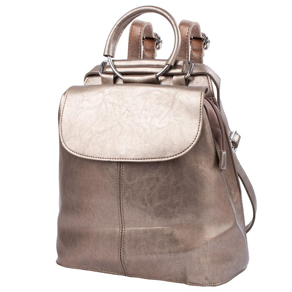 

Женский городской рюкзак (4DETBI9945-12) Valiria Fashion 27,5х28х13 см Бежевый 000157401