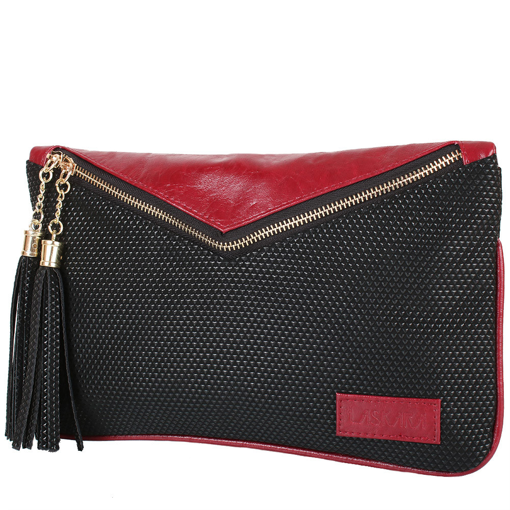

Женский клатч (LK10202-black-red) Laskara 30х18,5х1 см Черный 000158368