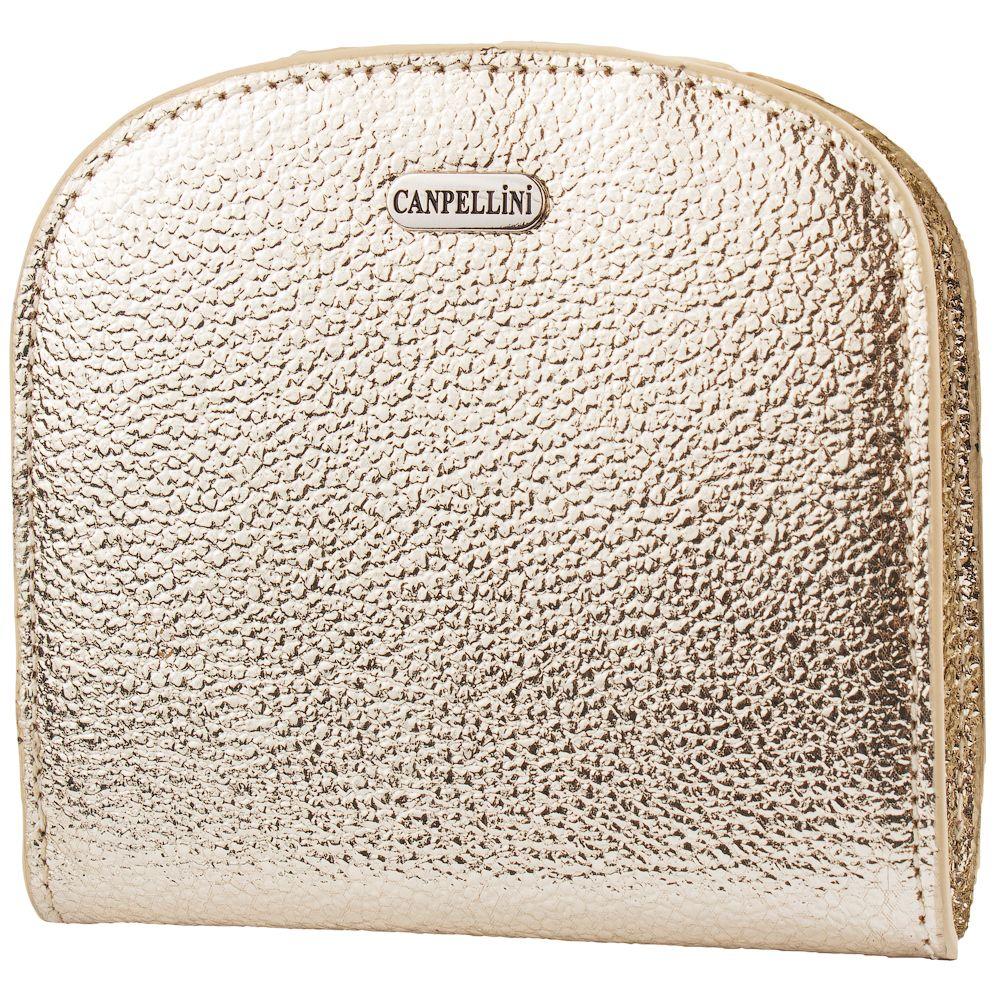 

Женский кожаный кошелек (SHI715-229) Canpellini 10,5х10х2 см Золотой 000157731