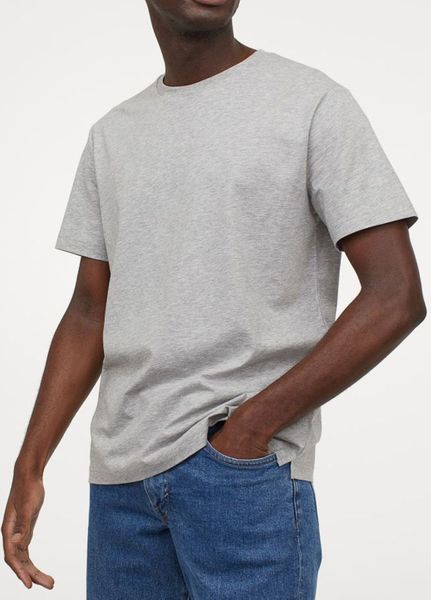 

Футболка H&M L серая (1203-665)