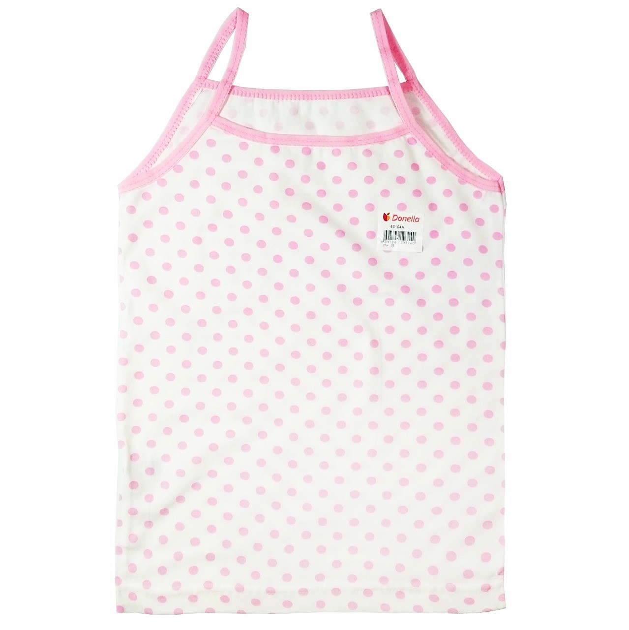 

Майка детская Donella 4-5 лет (110-116) Белая в розовый горошек