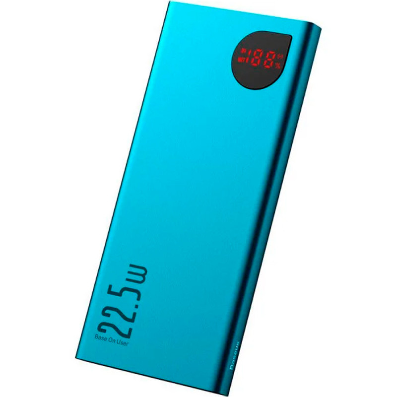 

Портативная батарея Powerbank Baseus Adaman Metal Digital Display 10000mAh Green PPIMDA-B06